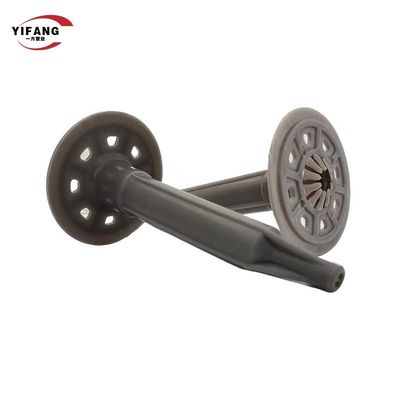 60mm HDPE van het Zinkplateren Isolatiespijker met Plastic Kader