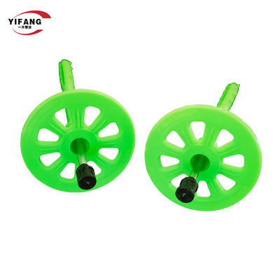 Efficiënte thermische isolatie bevestigingsmiddelen voor glaswol en buitenmuren